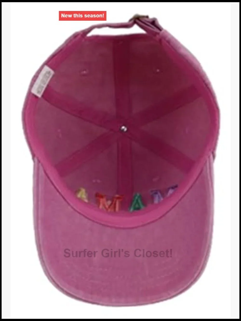 Matching Mommy and Me Baseball Caps, Cotton Adjustable Fun Hats